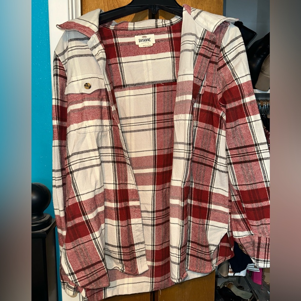 Shyanne Red and White Checkered Shirt